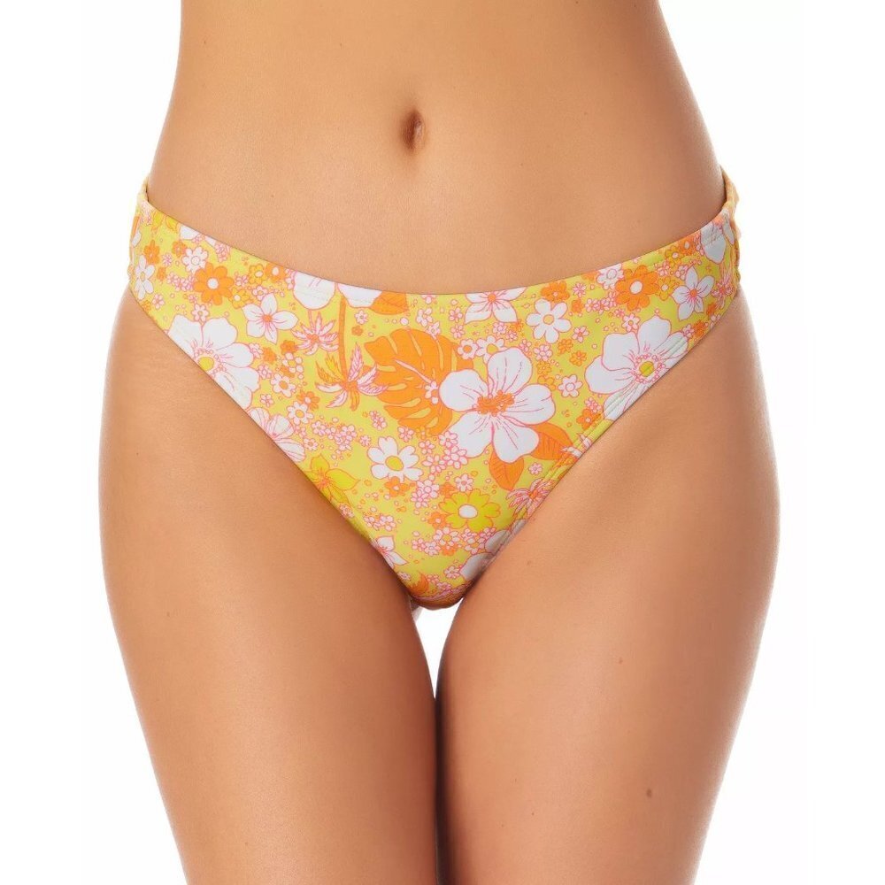 California Waves Juniors Size Medium Floral Printed Bikini Swim Bottoms 236